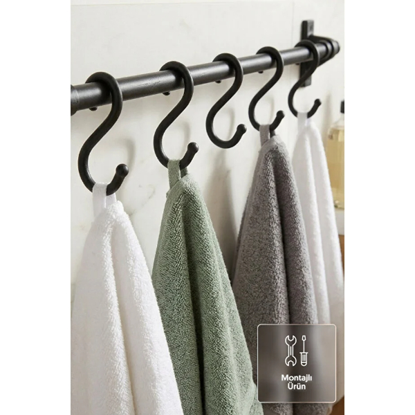 8 Kancalı Yapışkanlı Askı Aparatı - 4